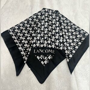 Lancome Black and White Patterned Scarf